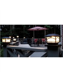 2 DECK LIGHT DRK BRNZ