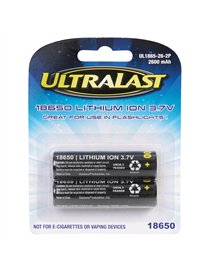 2PK 18650 RTL CRD BATT