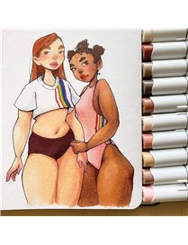 24 SKIN TONE MRKR SET