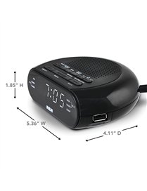 RCS27 CLCK RDIO BLK