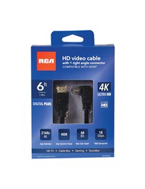 6FT HDMI CBL SNGL 90 DGRE