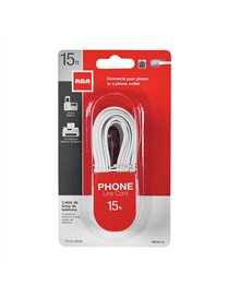 15FT PHN LINE CORD WHT