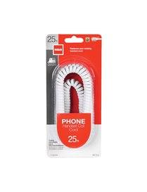 25FT HANDSET COIL CORD W