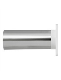 4IN LVR VNT W/TL PIPE WHT
