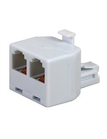 DUPLEX MOD JACK WHT