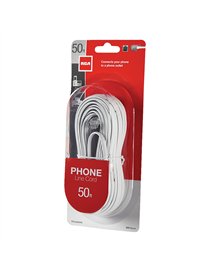 50FT MOD PHONE CORD WHT