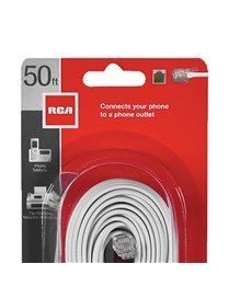 50FT MOD PHONE CORD WHT