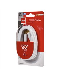 6FT RG6 CABLE WHT