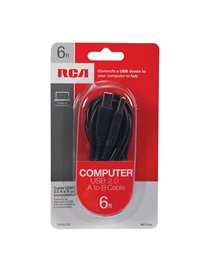 6FT USB2A TO BCB BLK