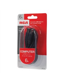 6FT USB2A TO BCB BLK