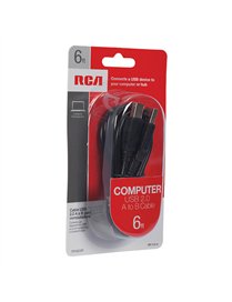 6FT USB2A TO BCB BLK