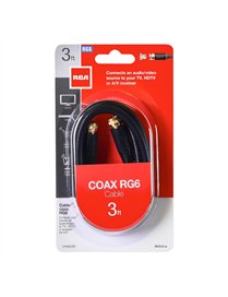 3FT RG6 CABLE BLK