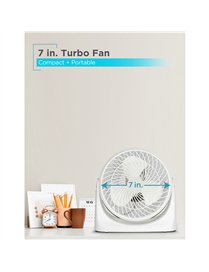 7IN TURBO FAN BLK