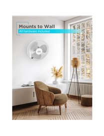 16IN OSC WALL FAN W/RMT