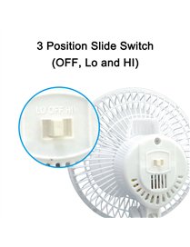 PERSONAL CLIP ON FAN 6IN