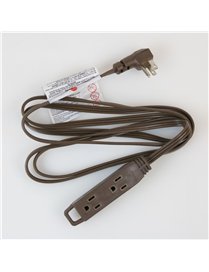 8' 3 OUT EXT CORD WH BRN