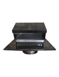 4IN ROOF CAP BLK COLLAR