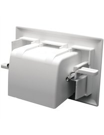WHT RECESSED CBLE PLATE