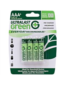 4PK NIMH CARDED AAA BATT