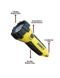 4LED CARBINR WP FLASHLGHT