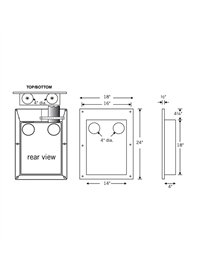 DRYER OUTLET BOX WHT