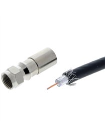 50PK RG6-F CMPRSSN CNCTR