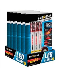 3PK LED FLARE WHT