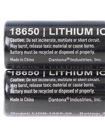 2PK 18650 RTL CRD BATT