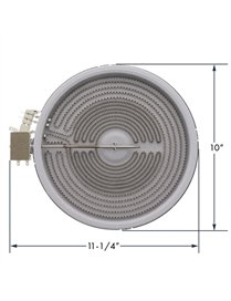 DUAL RADIANT HEAT ELEMENT