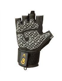 MED WRIST WRP GLV BLK/GRY
