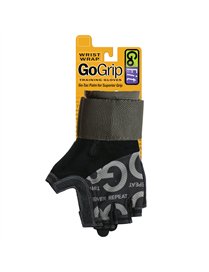MED WRIST WRP GLV BLK/GRY