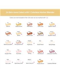 24 SKIN TONE MRKR SET