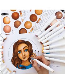 24 SKIN TONE MRKR SET