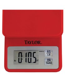 COMPACT KITCHEN SCALE RED