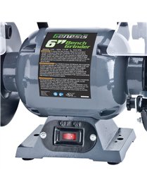 6IN BENCH GRINDER W/LGHTS