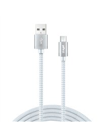 10FT USB MICRO CBL WHT