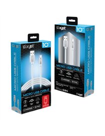 10FT USB MICRO CBL WHT