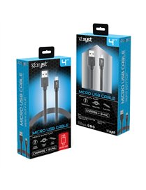 4FT USB MICRO CBL BLK