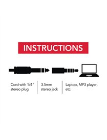 1/4" JACK TO 3.5MM