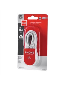15FT PHN LINE CORD WHT