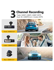 3CH 4K DSH CAM FRONT/REAR