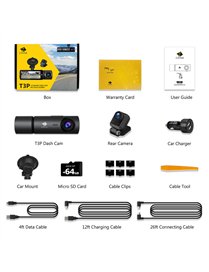 3CH 4K DSH CAM FRONT/REAR