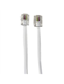 7FT MOD PHONE CORD WHT