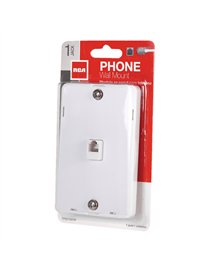 WALL PHONE MOUNT WHT