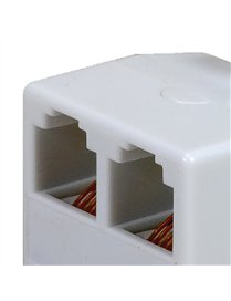 DUPLEX MOD JACK WHT