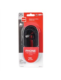 25FT PHN COIL CORD TP BK