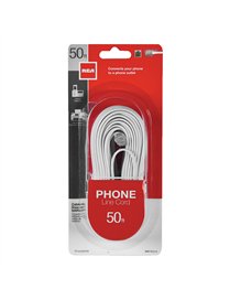 50FT MOD PHONE CORD WHT