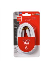 6FT RG6 CABLE WHT