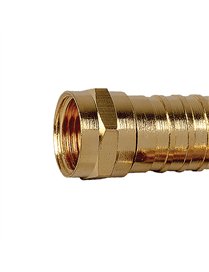 4PK RG6 CRIMP CONNCT GLD
