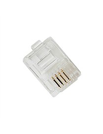 10PK MOD PHONE JACKS CLR